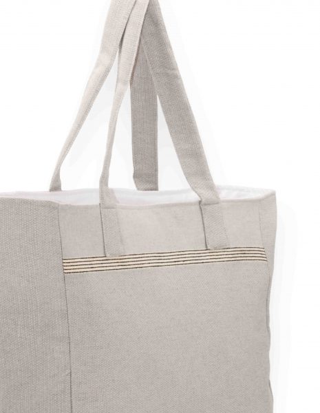 Bolso playa Natte cremallera — Color: Gris