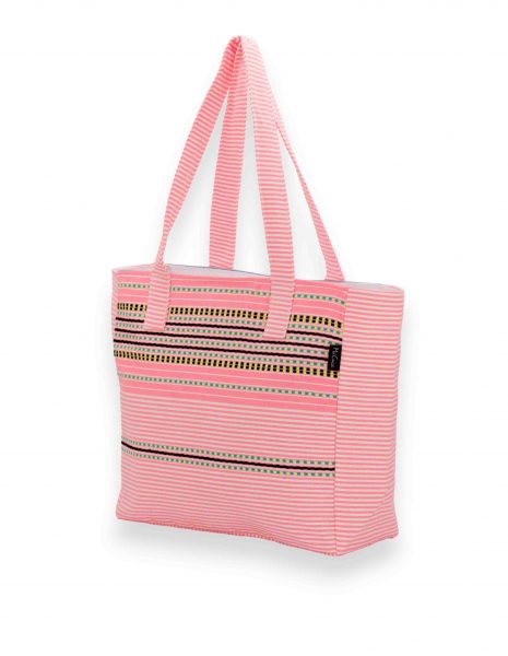 Bolso playa Berber cremallera — Color: Rosa fluor
