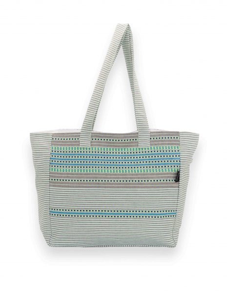 Bolso playa Berber cremallera — Color: Verde agua| Azul
