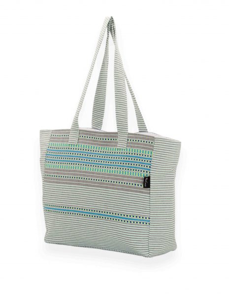Bolso playa Berber cremallera — Color: Verde agua| Azul