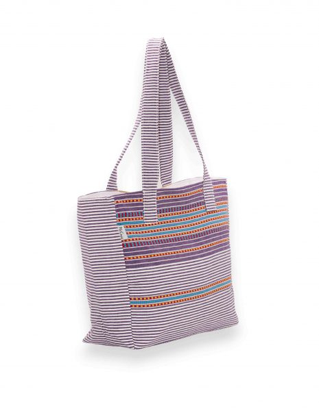 Bolso playa Berber cremallera — Color: Violeta