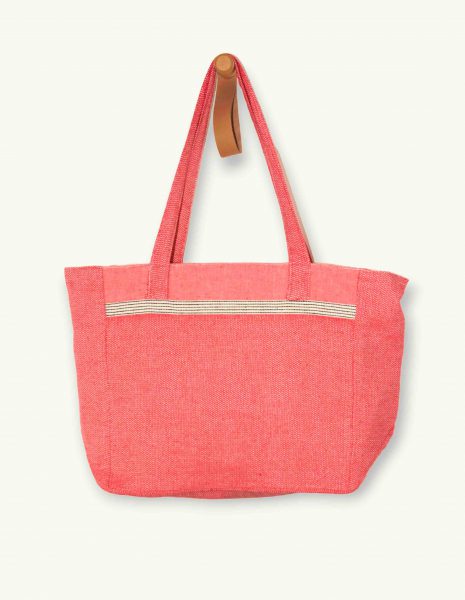Bolso playa Natte botón — Color: Coral