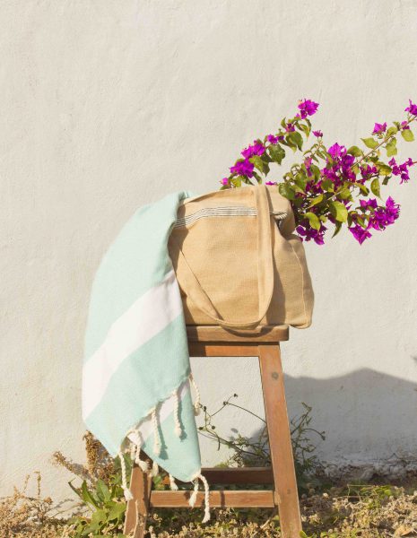 Bolso playa Natte cremallera — Color: Arena