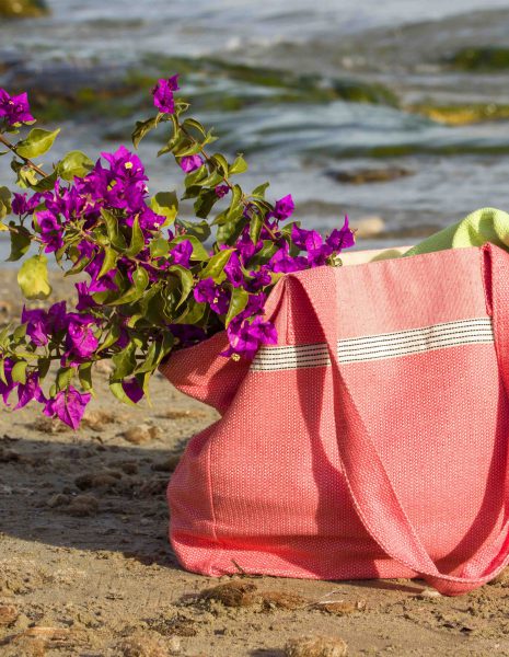 Bolso playa Natte cremallera — Color: Coral