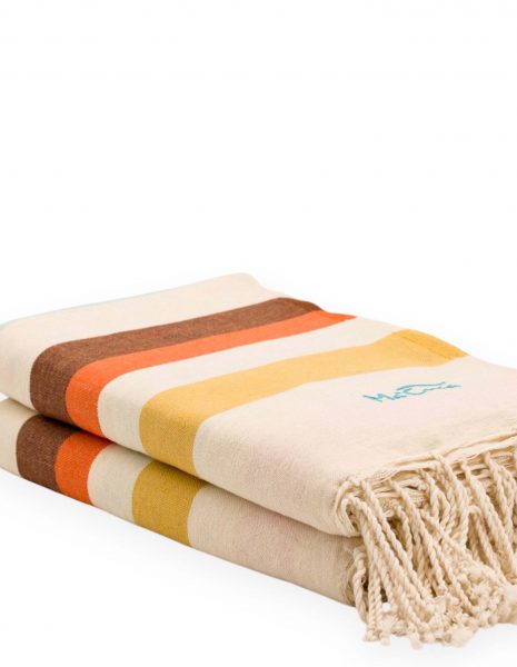 Fouta Siros 2x2 m. — Color: Beige|Mostaza