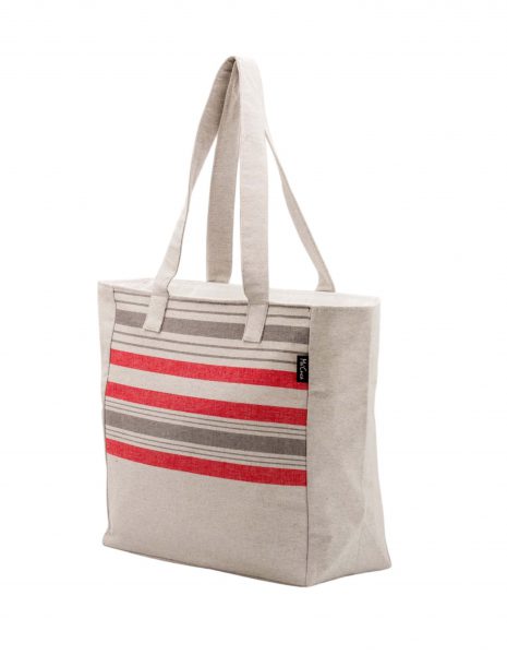 Bolso playa Ibiza — Color: Gris Claro|Gris Oscuro|Rojo
