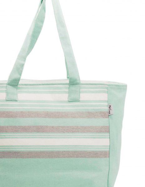 Bolso playa Ibiza — Color: Verde agua |blanco | gris claro
