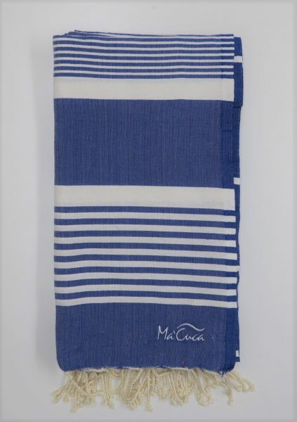 Cubrecama ARTHUR 3x2m. — Color: Azul Rey | Blanco