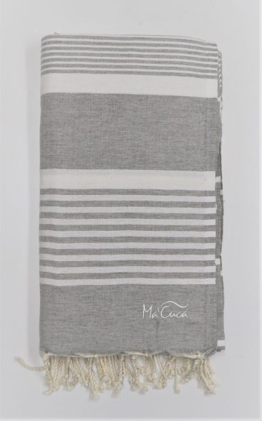 Cubrecama ARTHUR 3x2m. — Color: Gris claro | Blanco