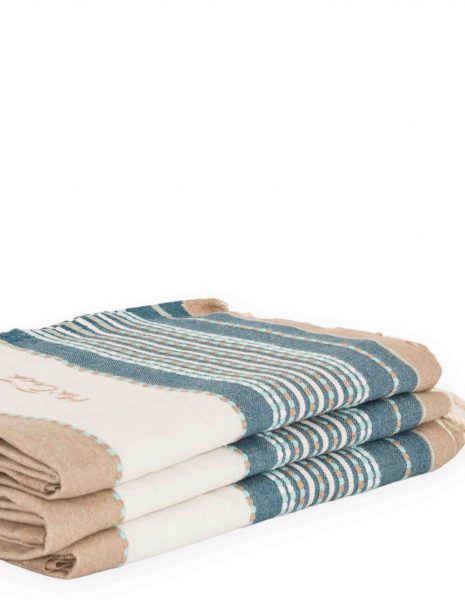 Fouta Afra 2x1m — Color: Beige | petroleo