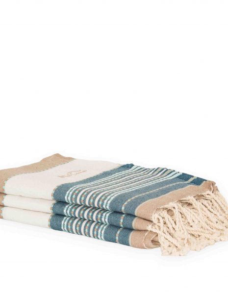 Fouta Afra 2x1m — Color: Beige | petroleo