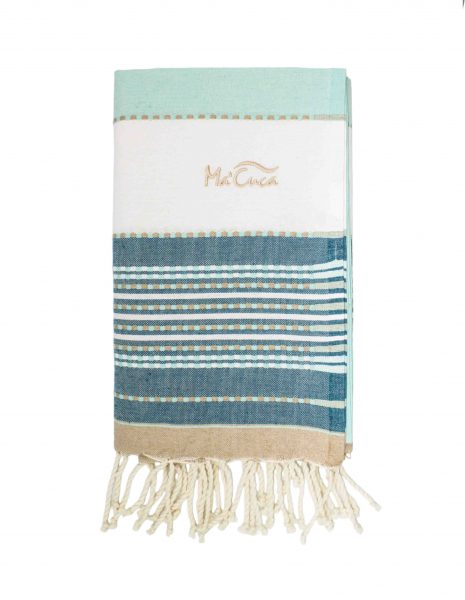 Fouta Afra 2x1m — Color: Verde agua | petroleo