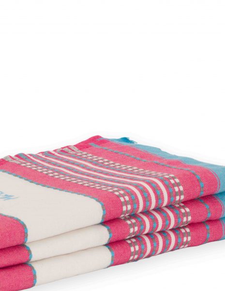 Fouta Afra 2x1m — Color: Fucsia | Turquesa