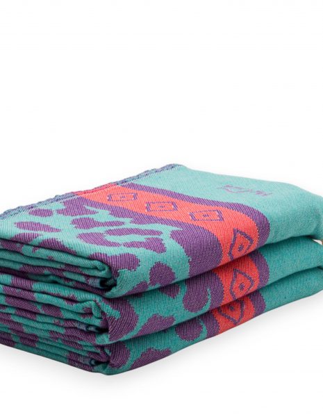Fouta Leopardo 2x1 m. — Color:  Esmeralda