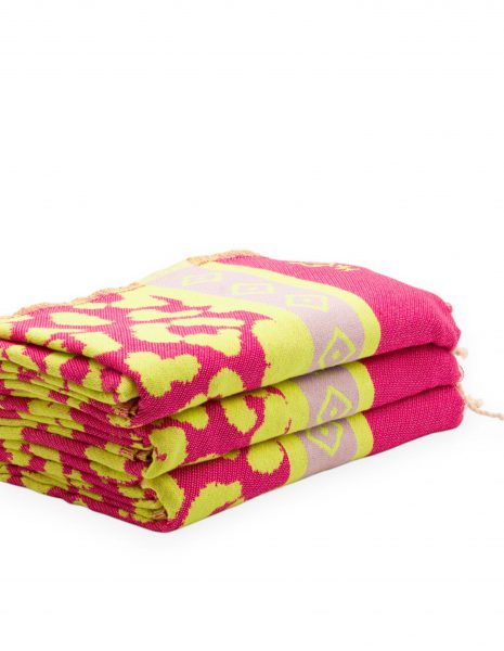 Fouta Leopardo 2x1 m. — Color: Fucsia