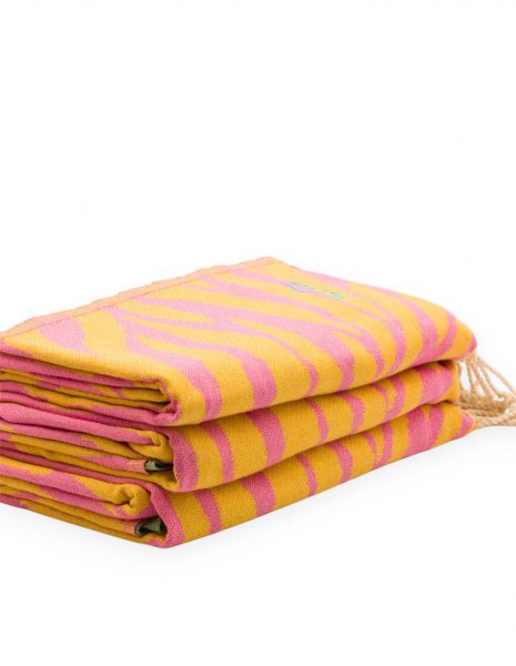 Fouta Zebra 2x1 m. — Color: Rosa|Esmeralda
