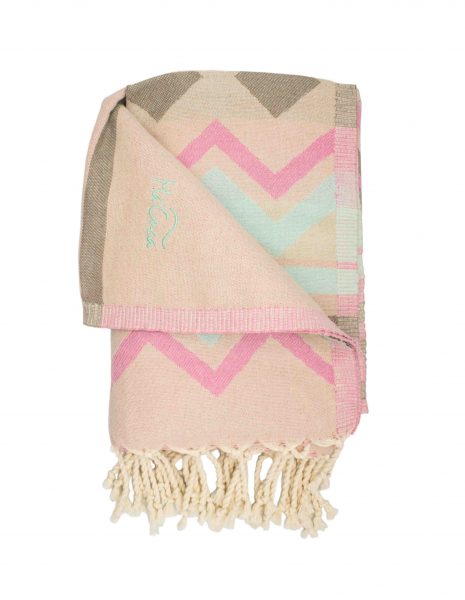 Fouta Bora Bora 2x1m. — Color: Beige | Rosa