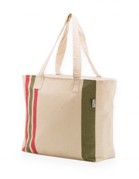 Bolso playa Puket — Color: Beige claro|Kaki|Coral
