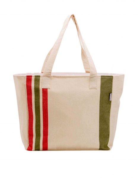 Bolso playa Puket — Color: Beige claro|Kaki|Coral