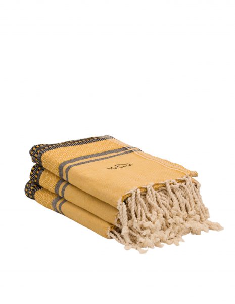Fouta Tabarca 2x1m. — Color: Mostaza