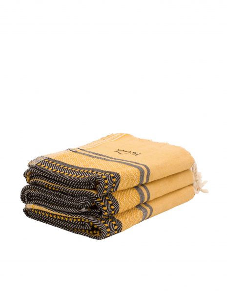 Fouta Tabarca 2x1m. — Color: Mostaza