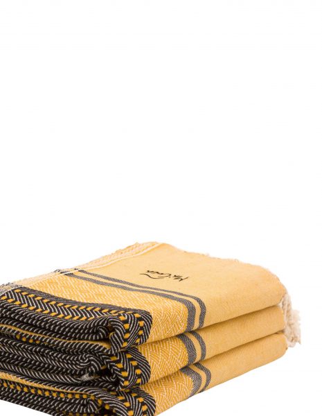 Fouta Tabarca 2x1m. — Color: Mostaza