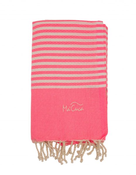 Toalla de playa Marinera 2x1m. — Color: Rosa fluor