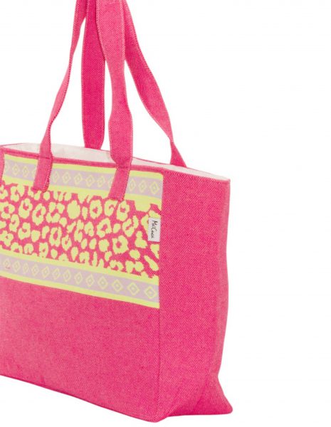 Bolso playa Leopardo — Color: Fucsia