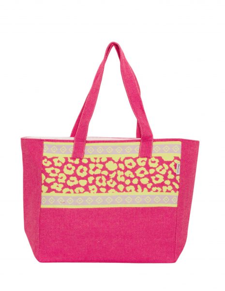 Bolso playa Leopardo — Color: Fucsia