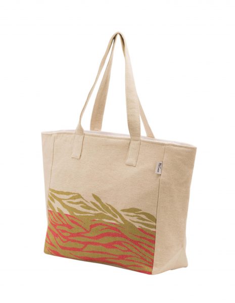 Bolso playa Zebra — Color: Beige | Coral