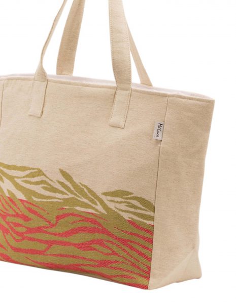 Bolso playa Zebra — Color: Beige | Coral