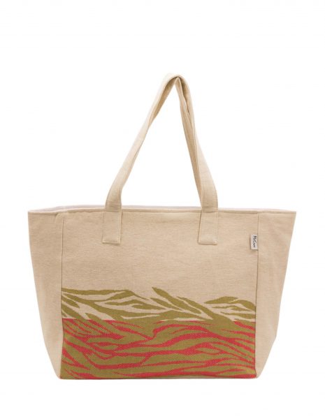 Bolso playa Zebra — Color: Beige | Coral
