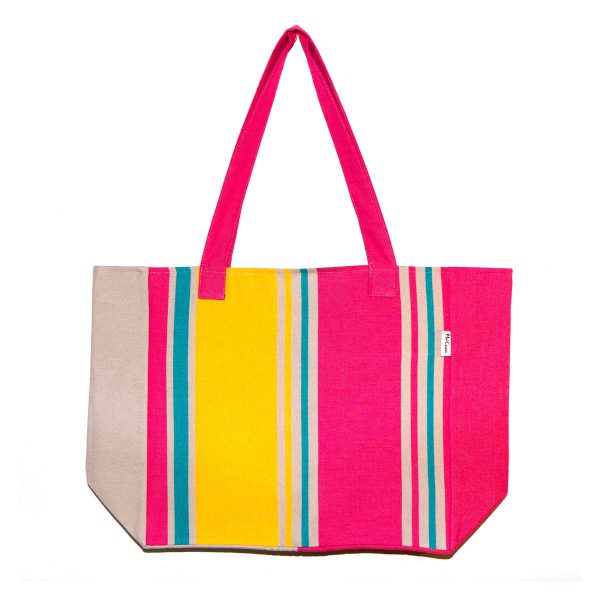Bolso de playa Capri — Color: Fucsia | Esmeralda | Amarillo | Beige