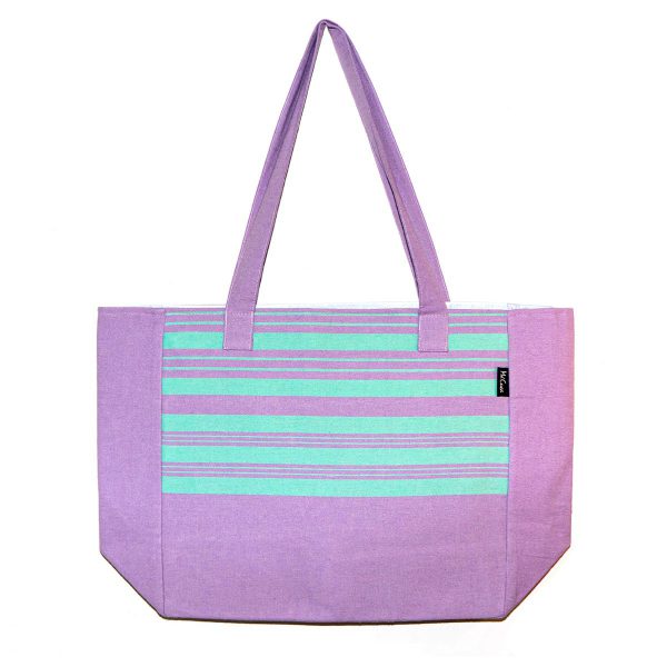 Bolso playa Ibiza — Color: Lila | Verde agua